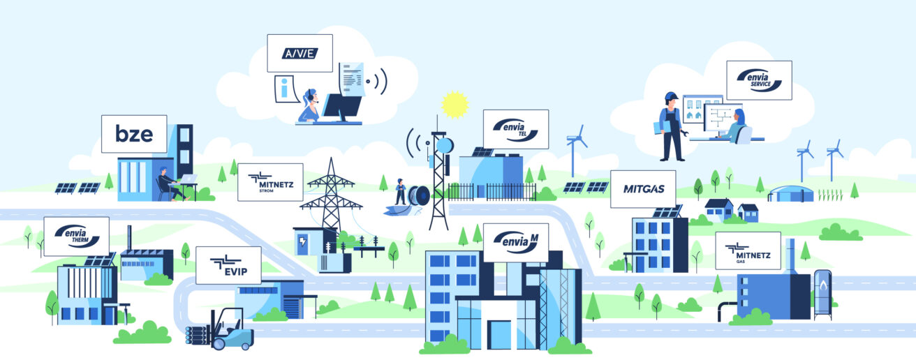 Grafik-Unternehmen der enviaM-Gruppe