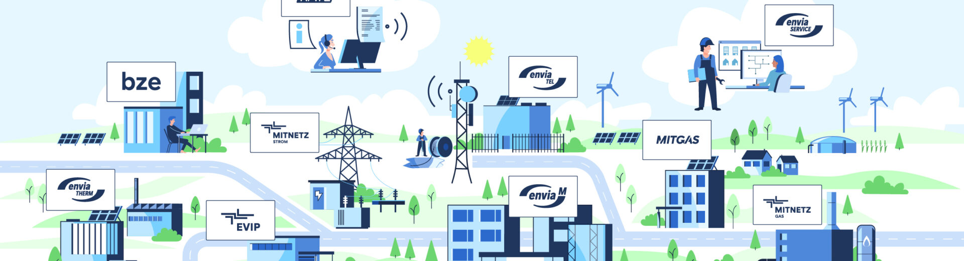 Grafik-Unternehmen der enviaM-Gruppe
